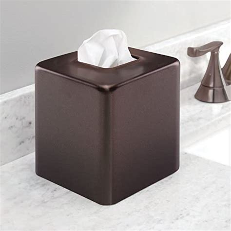 Mdesign Metal Square Tissue Box Cover Modern Facial Paper Holder