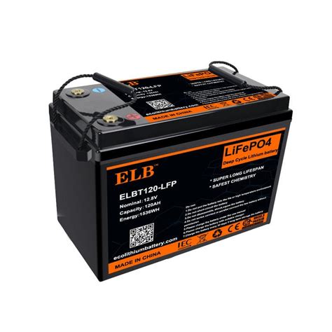 Lithium Ion Battery ELBT120 LFP ELB Energy Group Rectangular 12