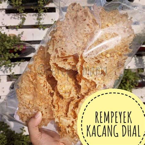 KEREPEK RAYA KUIH RAYA Rempeyek Kacang Dhal Homemade 500g