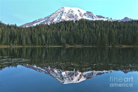 Mt. Rainier Reflection Lake Sunrise Photograph by Adam Jewell - Fine ...