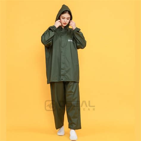 Jual Oseal Jas Hujan Raincoat Mantol Pria Wanita Dewasa Full Seam Seal