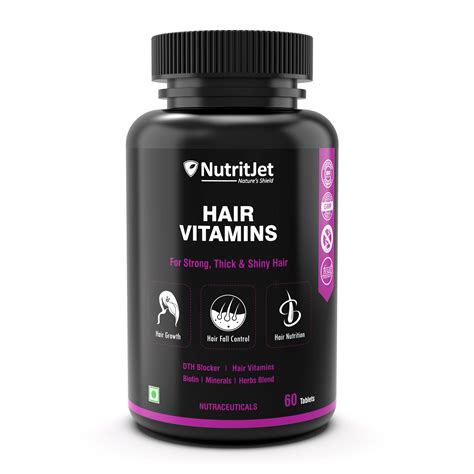 Nutritjet Hair Vitamins With Dht Blocker Biotin Multivitamins For