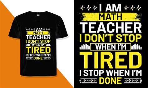 Premium Vector Math Teacher T Shirt Design