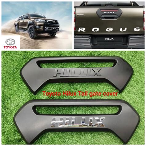 Toyota Hilux Revo Rocco Rogue Tailgate Handle Cover Trim Matt