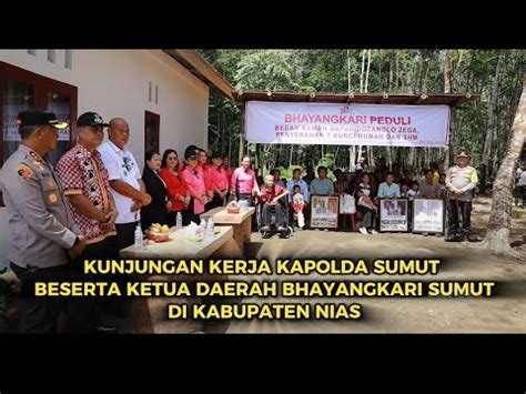 PEMBERIAN BAKSOS BAKES DAN BEDAH RUMAH DI NIAS UTARA OLEH KAPOLDA