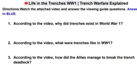 Life In The Trenches Ww1 Trench Warfare Explained Directionswatch