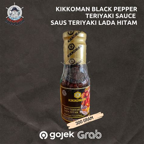 Jual Kikkoman Black Pepper Teriyaki Sauce Saus Teriyaki Lada Hitam