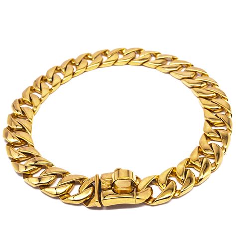 Cuban Link Gold Chain Collar – TRILL PAWS