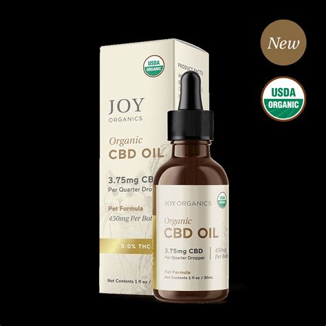 Joy Organics Premium Cbd Pet Tincture For Dogs Cats Broad Spectrum