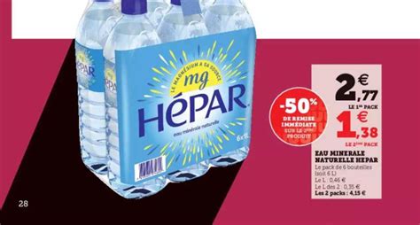 Promo Eau Min Rale Naturelle H Par Chez Hyper U Icatalogue Fr