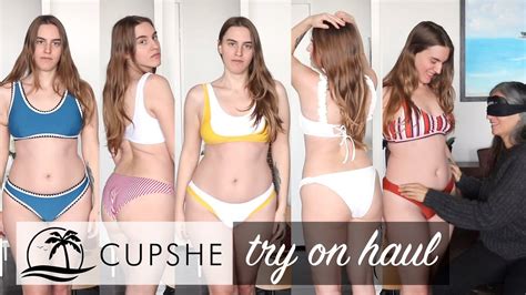 Touch My Bikini Challenge Cupshe Midsize Swimwear Try On Haul Youtube