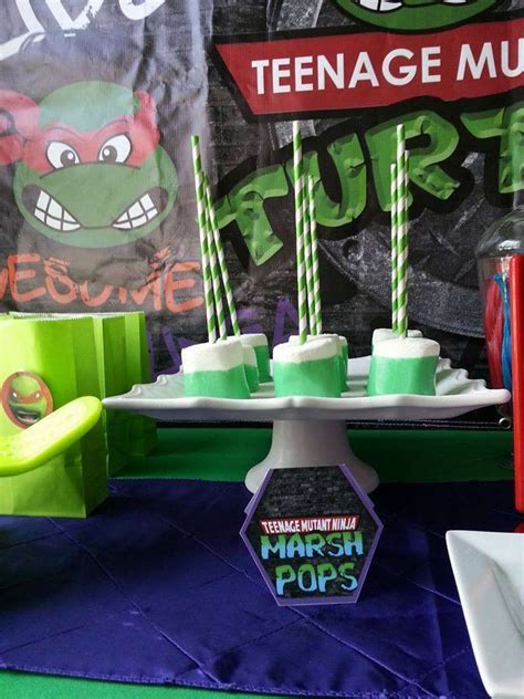 TMNT Birthday Party Ideas | Photo 5 of 15 | Tmnt birthday, Tmnt ...