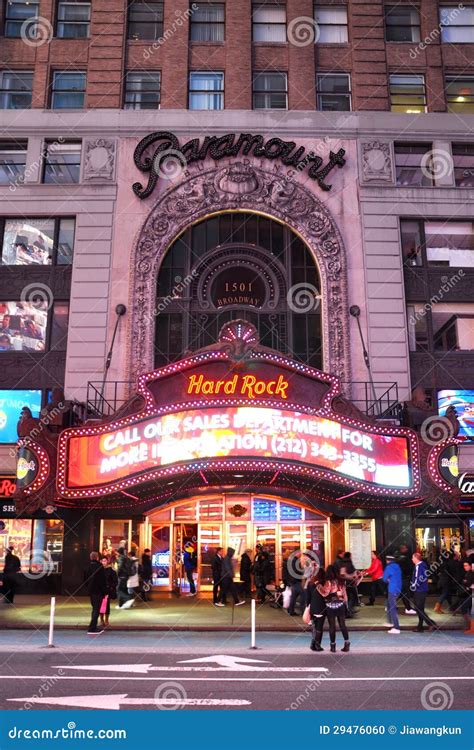 Paramount Theatre Times Square Manhattan Nyc Editorial Image Image