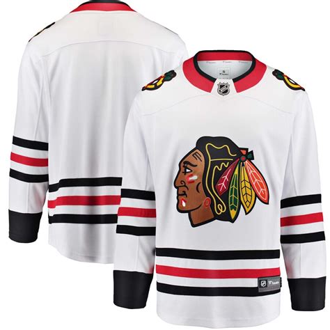 Men's Chicago Blackhawks Fanatics Branded White Breakaway - Blank Jersey