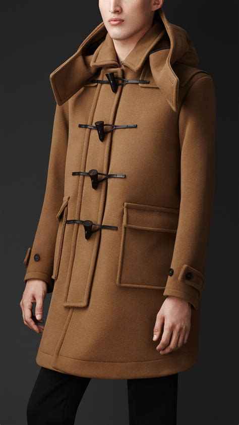 Lyst Burberry Wool Cavalry Twill Duffle Coat In Brown For Men