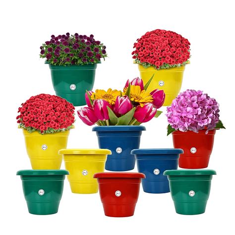 Kraft Seeds By Club Deluxe Plastic Flower Pots Pcs Inch