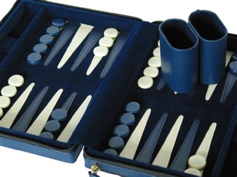 Portfolio Gammon – Blue – Magnetic Travel Backgammon Set | backgammon-boards.com