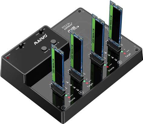 MAIWO 4 Bay M 2 PCIe NVME SSD Docking Station Cloner 10Gbps USB3 1