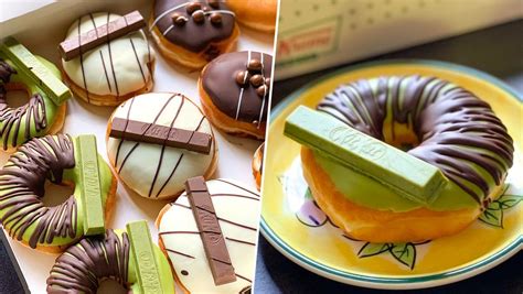 Krispy Kremes Limited Edition Kit Kat Doughnuts Taste Test Nice Or