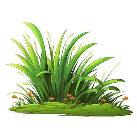 Premium Photo Green Grass Isolated On White Background Vector