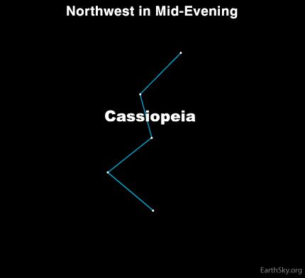 Locate Cassiopeia the Queen | Tonight | EarthSky