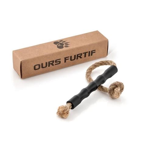 Allume Feu Survie Naturel Corde De Jute Avec Soufflet Allumage