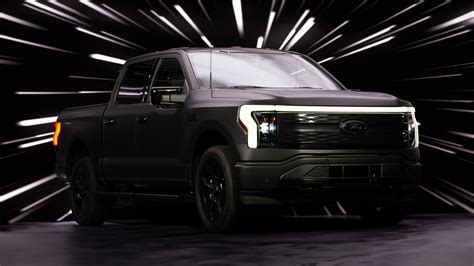 Ford F 150 Lightning Platinum Black 2024 4K Wallpaper HD Car