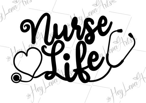 Nurse Life Svg Nurse Svg Stethoscope Svg Nursing Svg Nurse Etsy