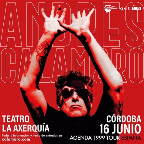 Andrés Calamaro llega este domingo al Teatro de la Axerquía de Córdoba