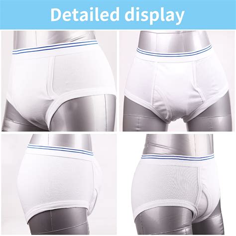 Mens Incontinence Underwear Washable Incontinence Underwear For Men Reusable Leak Proof Mens