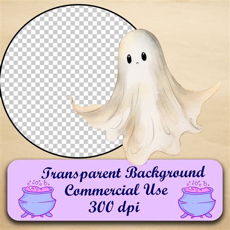 10 Ghostie PNG Files Transparent Background Instant Use Etsy