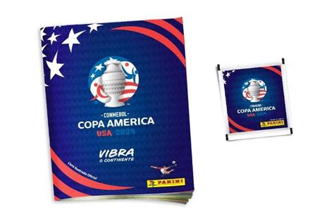 CONMEBOL COPA AMÉRICA USA 2024 Álbum Capa Cartão 10 envelopes