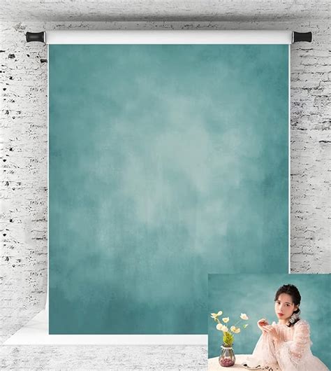 Kate 5x7ft Abstract Backdrops Microfiber Dark Cyan Portrait Background