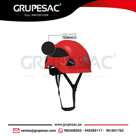 Casco Yako Rojo Steelpro GRUPESAC PERÚ