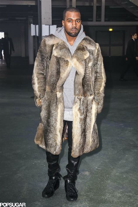 Kanye West Rocked A Fur Coat At Paris Fashion Week On Friday Cant