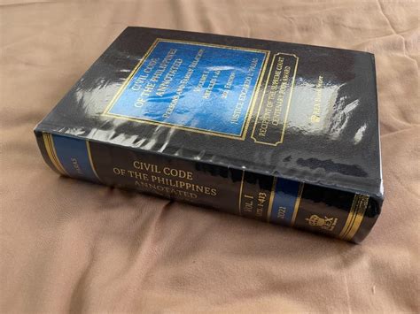 Civil Code Of The Philippines Annotated Volume I 2021 Edition By