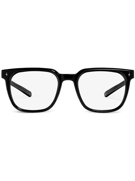 Gentle Monster Ojo 01 Square Frame Glasses In Black Modesens