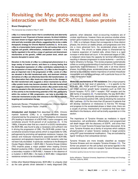 PDF Revisiting The Myc Proto Oncogene And Its Interaction With The