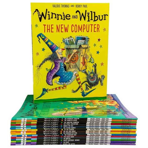 Winnie And Wilbur Series 16 Books Bag Collection Set By Valerie Thomas