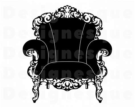 Throne Chair 2 Svg Throne Svg Throne Chair Clipart Throne Etsy