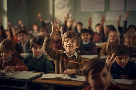 Premium Photo | School children in a classroom