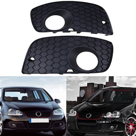 Pcs Front Bumper Grill Black Lower Car Grille Left Right Side For Vw