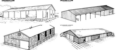 Machine Shed Plans Blueprints For Farm Equipment Storage | Shed plans ...