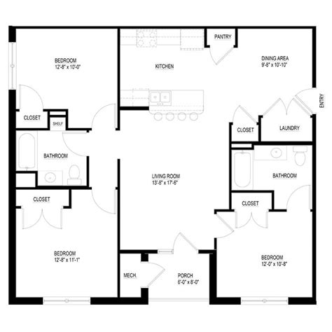 Building Plan For 3 Bedroom Flat Kobo Building