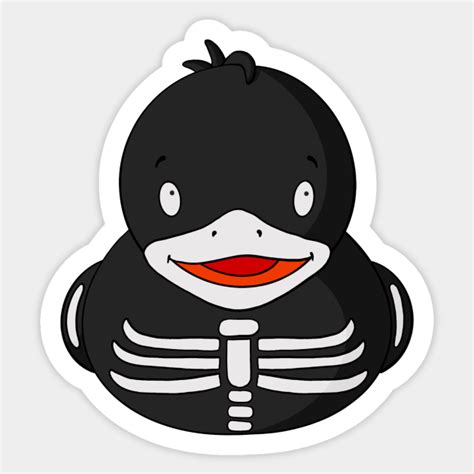 Skeleton Rubber Duck Skeleton Sticker Teepublic