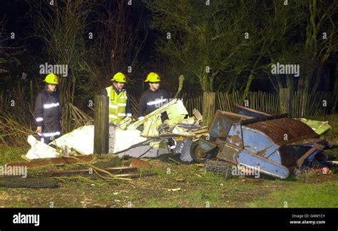 Air Crash Wreckage Stock Photo Alamy