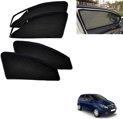 Auto Addict Zipper Magnetic Car Curtain Sunshades Side Windows Pcs