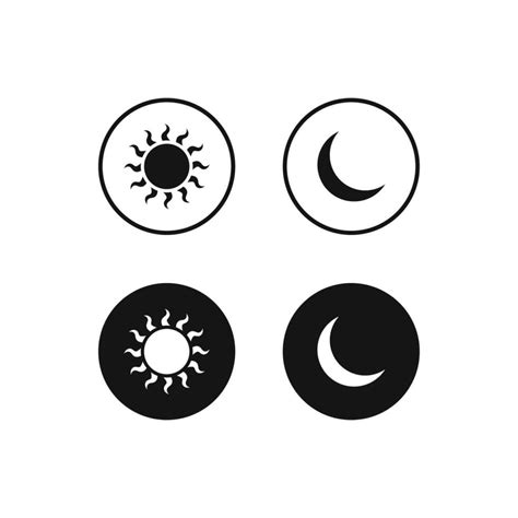 Day Night Switch Vector Light And Dark Icon Sun And Moon Icon Dark