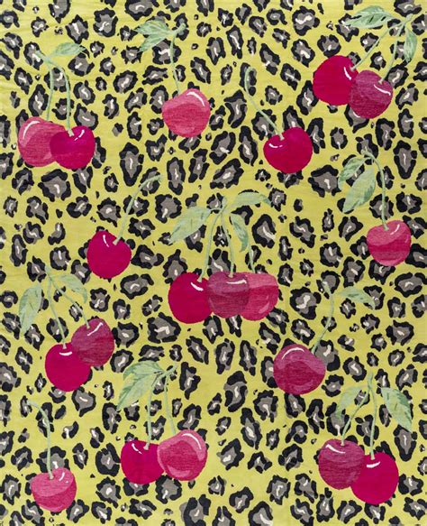 Leopard Limecherry New Moon Rugs