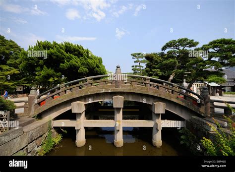 Arched Bridge Formerly Know As Akabashi Tsurugaoka Hachiman Gu